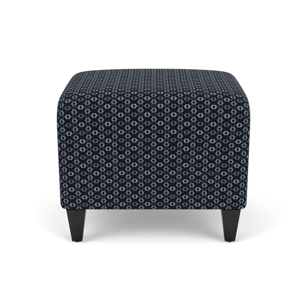 Lesro Siena Lounge Reception 1 Seat Bench, Black, RS Night Sky Upholstery SN1001 - main